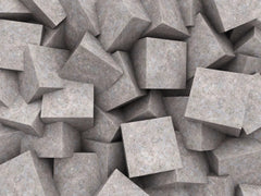 Tapet personalizat 3d cu blocuri de granit imbinate asimetric in nuante de maronii concrete blocks granit