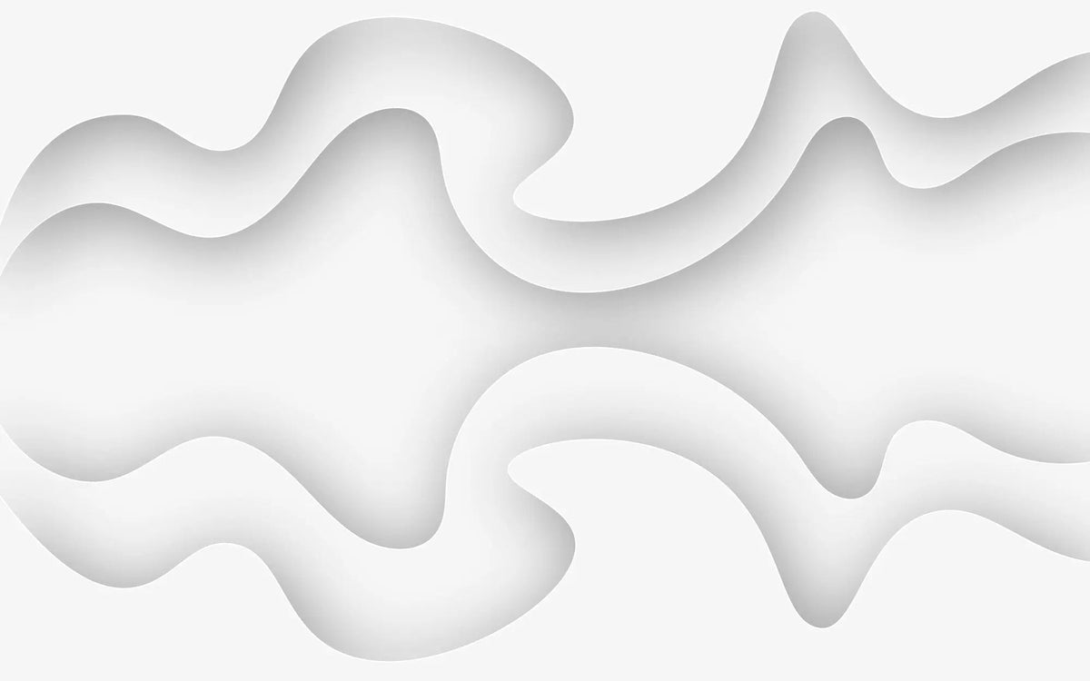 Tapet personalizat 3d cu design abstract in nuante de alb si umbre gri white frequency