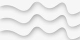 Tapet personalizat 3d cu forme abstracte albe si umbre cu efect 3d white waves