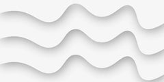 Tapet personalizat 3d cu forme abstracte albe si umbre cu efect 3d white waves