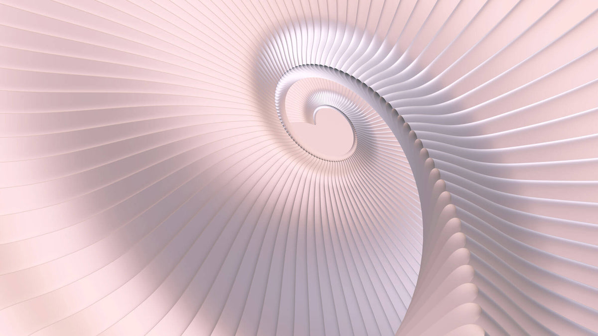 Tapet Personalizat 3D cu o spirala roz cu efect de departare 3D - PINK SPIRAL