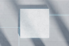Tapet Personalizat 3D cu un model modern de piatra iesita in relief si lumini neon - MODERN CHIP