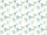 Mint Lily Personalised Wallpaper