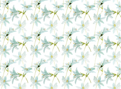Mint Lily Personalised Wallpaper
