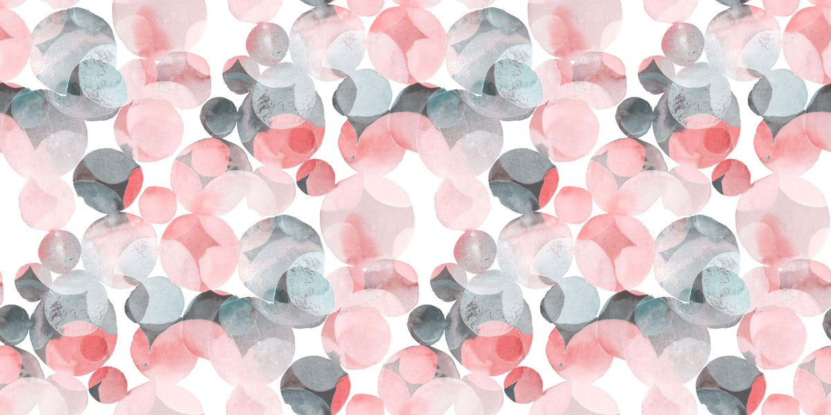 Pink Grey Personalised Wallpaper
