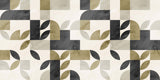 Khaki Watercolor Leaves Personalised Wallpaper