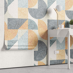 Tapet Personalizat Patterns cu modele geometrice alcatuite din puncte marunte - DOT ART