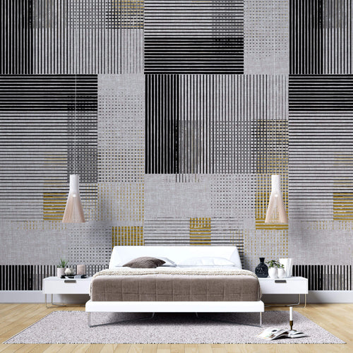 Tapet Personalizat Patterns cu linii si puncte abstracte - ABSTRACT LINES DESIGN