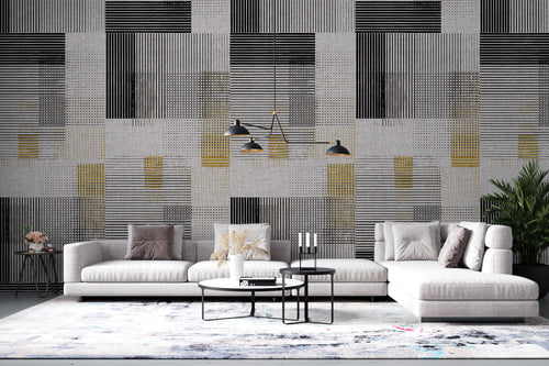 Tapet Personalizat Patterns cu linii si puncte abstracte - ABSTRACT LINES DESIGN