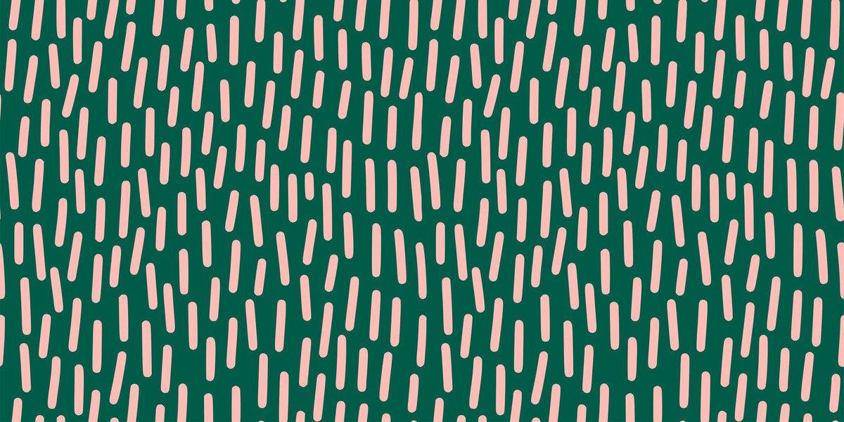 Tapet Personalizat Patterns cu ilustratie abstracta cu linii roz si fundal verde - PINK LINES