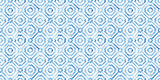 Tapet Personalizat Patterns cu motive in stil portughez in nuante de albastru watercolor - BLUE PORTUGUESE PATTERN