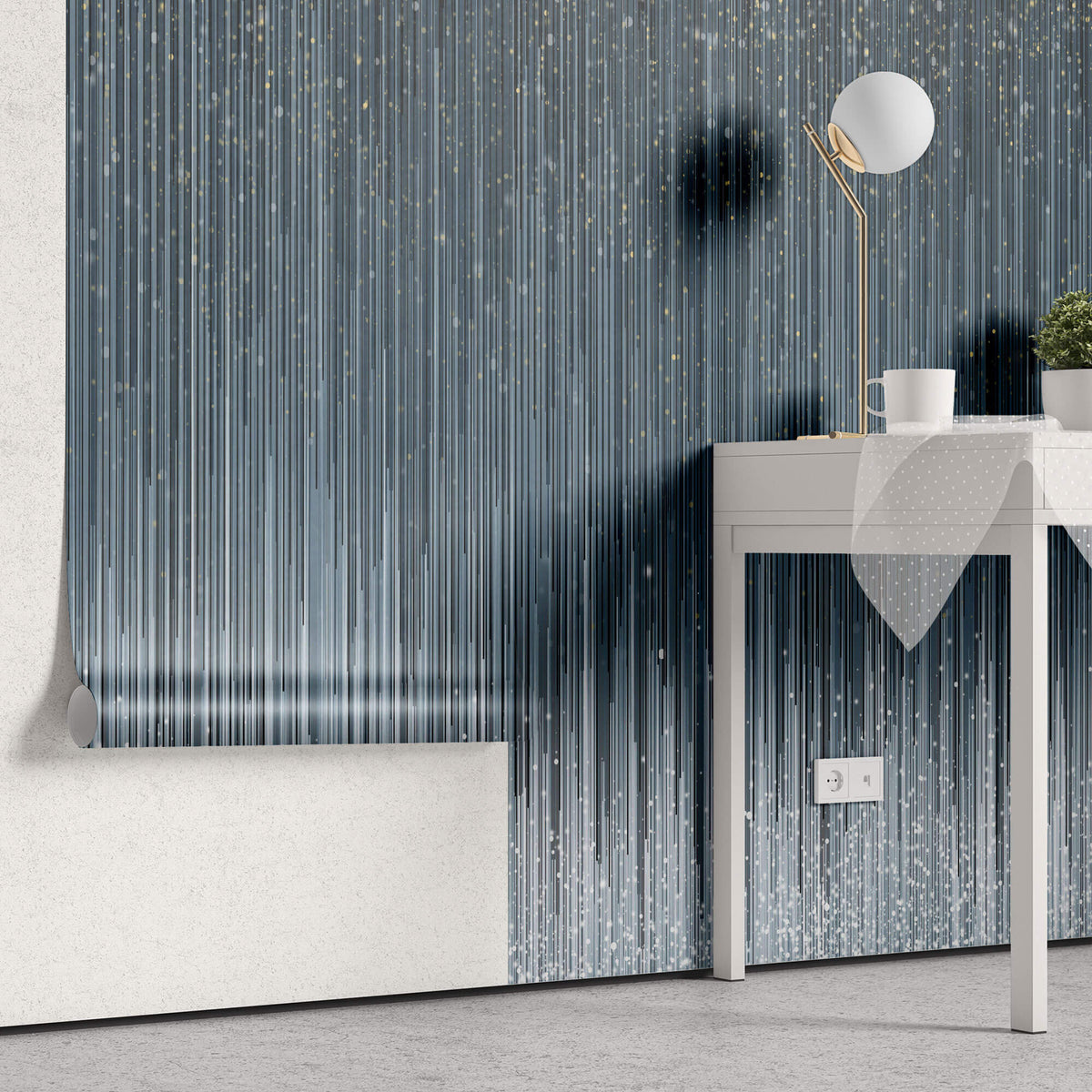 Tapet Personalizat Patterns cu model abstract in nuante degrade - ABSTRACT RAIN LINES