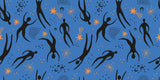 Tapet Personalizat Patterns cu siluete abstracte intr-un fundal albastru - NIGHT SILHOUETTES