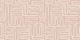 Tapet Personalizat Patterns cu model abstract grafic in stil boho in nuante de bej - BEIGE GRAPHIC LINES