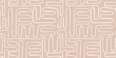 Tapet Personalizat Patterns cu model abstract grafic in stil boho in nuante de bej - BEIGE GRAPHIC LINES