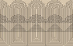 Modern Arch Line Personalised Wallpaper