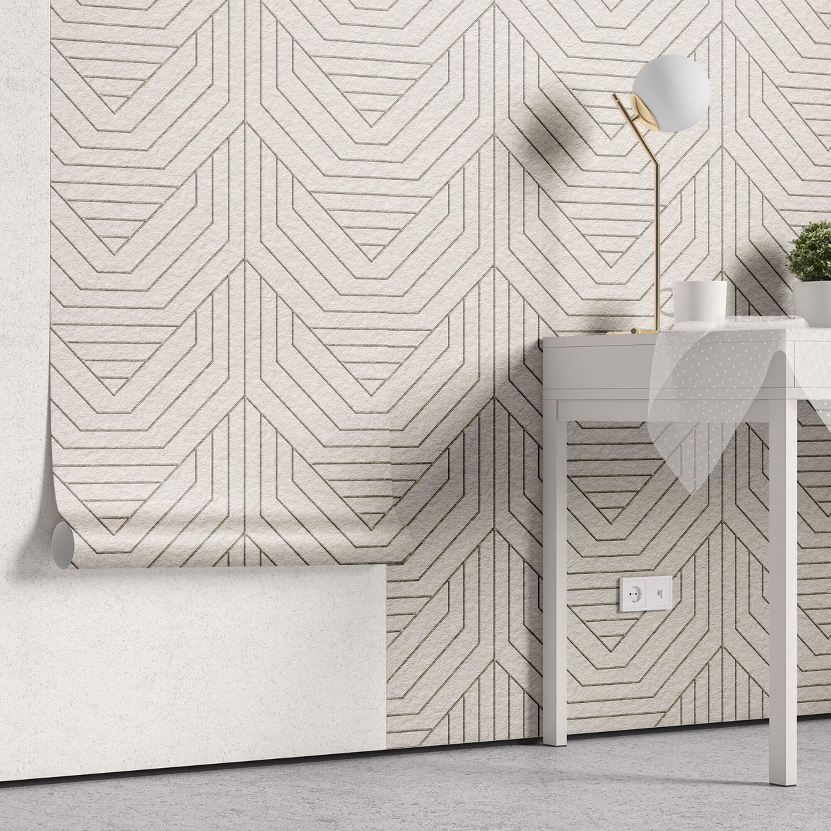 Tapet Personalizat Patterns cu model abstract geometric - ABSTRACT THIN LINES