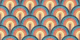 Tapet Personalizat Patterns arcade colorate in stil curcubeu - RAINBOW ARCHES