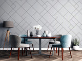 Tapet Personalizat Patterns cu linii geometrice intr-un fundal gri - MODERN ABSTRACT LINES