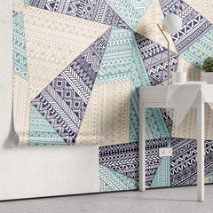 Tapet Personalizat Patterns cu triunghiuri si modele tribale - BOHO TRIANGLES