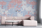 Tapet Personalizat Patterns cu modele abstracte tribale intr-un stil vintage - SCRAPPED TRIBAL PATTERN