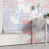Tapet Personalizat Patterns cu modele abstracte tribale intr-un stil vintage - SCRAPPED TRIBAL PATTERN