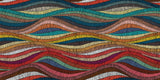 Tapet Personalizat Patterns cu valuri abstracte texturate in stil curcubeu - WAVY RAINBOW
