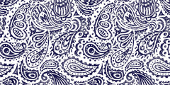 Tapet Personalizat Patterns cu model abstract de bandana in nuante de albastru - DARK BLUE BANDANA