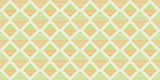 Tapet Personalizat Patterns cu romburi in nuante de verde si portocaliu - GREEN AND ORANGE