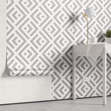Tapet Personalizat Patterns cu model abstract in nuante de gri - INTERRUPTED SHAPES