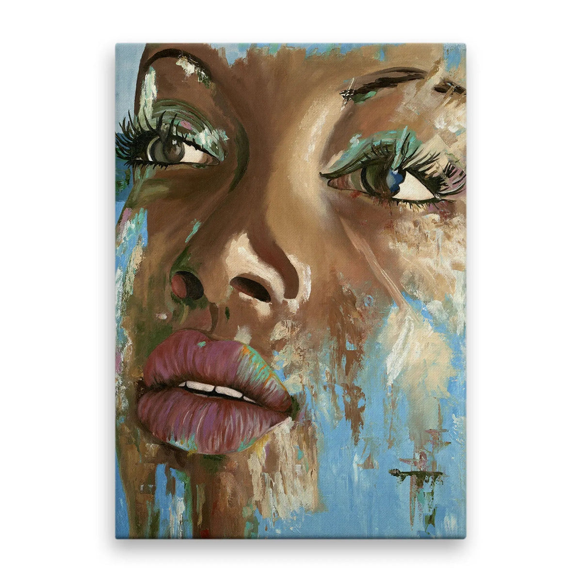 Tablou canvas ce prezinta portretul abstract al unei femei de o frumusete ravasitoare si misterioasa mysterious girl
