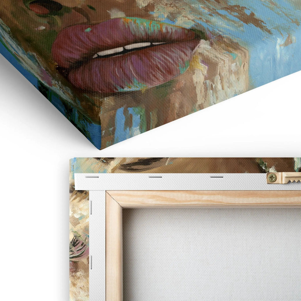 Tablou canvas ce prezinta portretul abstract al unei femei de o frumusete ravasitoare si misterioasa mysterious girl