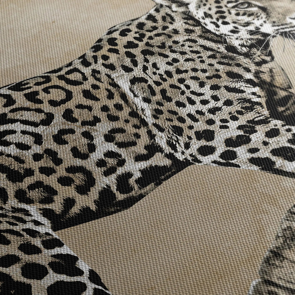 Tablou canvas ce ilustreaza un tigru puternic pasind gratios power and grace