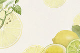 Tapet personalizat abstract cu citrice lamai si lime pe un fundal alb lemon tree