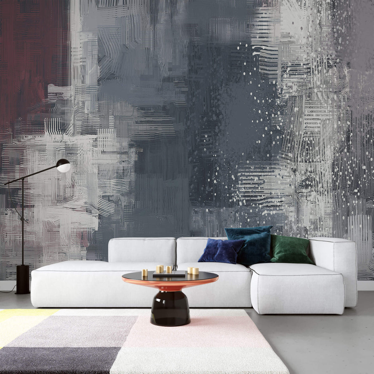 Tapet personalizat abstract cu textura acrilica abstract texture