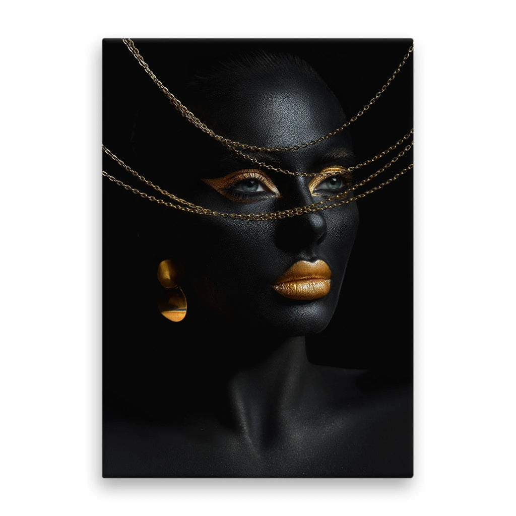 Tablou canvas ce ilustreaza o femeie moderna afro modern african women