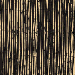 Tapet personalizat abstract cu dungi maronii pe fundal negru bamboo sticks