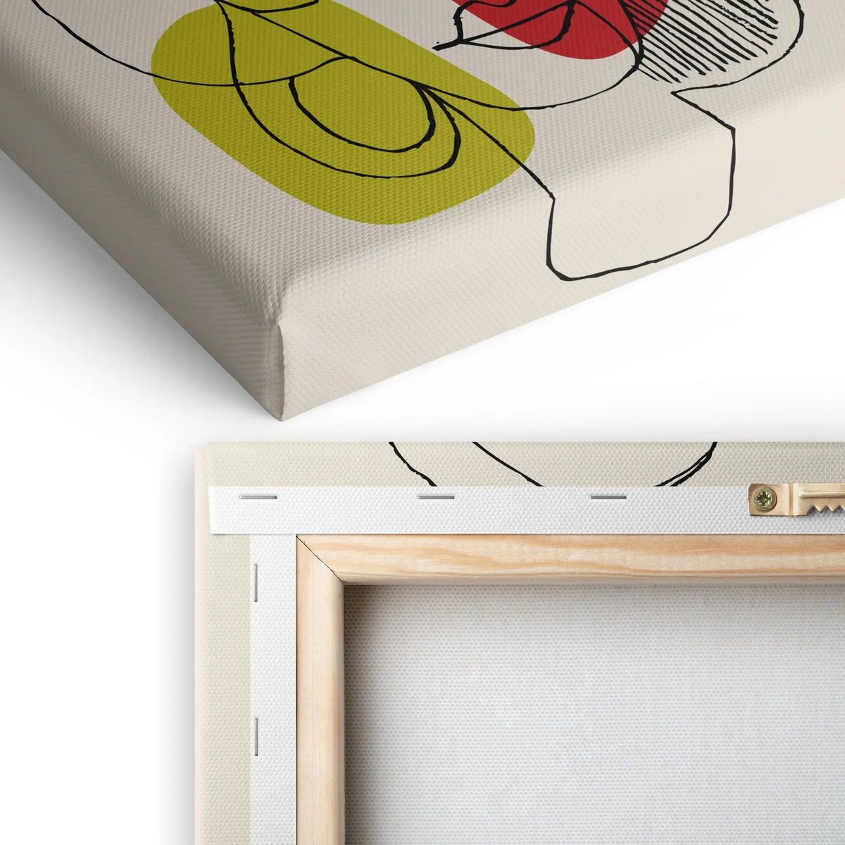 Tablou canvas ce prezinta portretul abstract al unei femei care poarta cercei abstract women