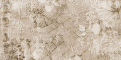 Tapet personalizat abstract cu sera si plante salbatice pe un fundal texturat invechit vintage green house