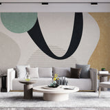 Tapet personalizat abstract cu forme abstracte moderne modern abstract