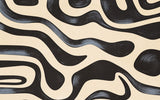 Tapet personalizat abstract cu un efect de topire monocrom oferind un aspect fluid si contemporan monochrome melt