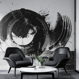 Tapet personalizat abstract cu elemente ce sugereaza haosul urban intr o compozitie dinamica si energica urban chaos