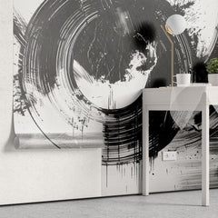 Tapet personalizat abstract cu elemente ce sugereaza haosul urban intr o compozitie dinamica si energica urban chaos