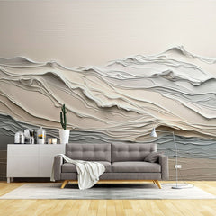 Tapet personalizat abstract cu valuri de vopsea creand un design fluid si artistic plin de miscare paint waves