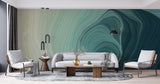 Tapet Personalizat Abstract cu o pictura liniara ce se aseamana unei plaje sau insule - PAINT ISLAND
