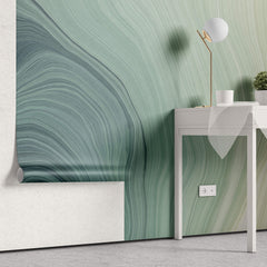 Tapet Personalizat Abstract cu o pictura liniara ce se aseamana unei plaje sau insule - PAINT ISLAND