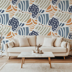Tapet Personalizat Abstract cu forme colorate abstracte - DOTTY ABSTRACT