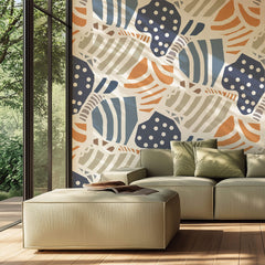 Tapet Personalizat Abstract cu forme colorate abstracte - DOTTY ABSTRACT
