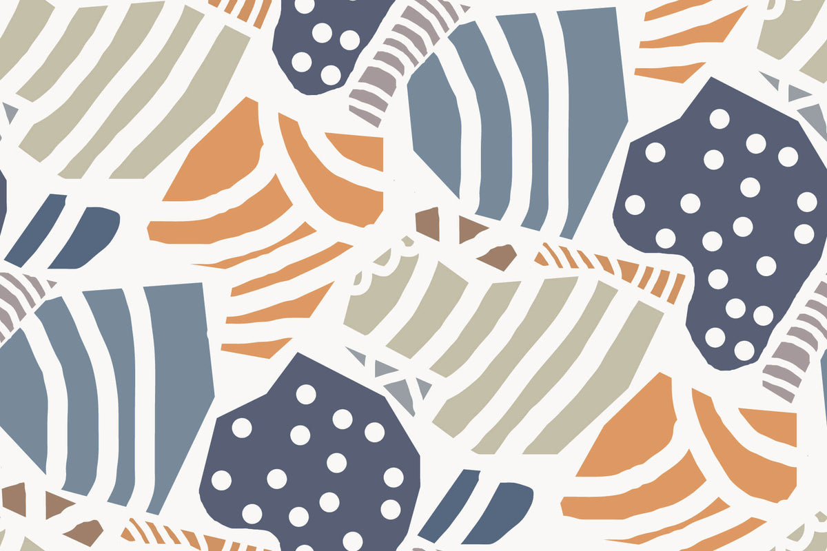 Tapet Personalizat Abstract cu forme colorate abstracte - DOTTY ABSTRACT