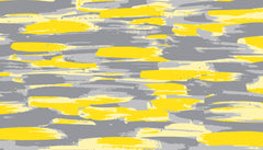 Tapet Personalizat Abstract cu arta digitala abstracta in nuante de galben si gri - YELLOW ACCENT